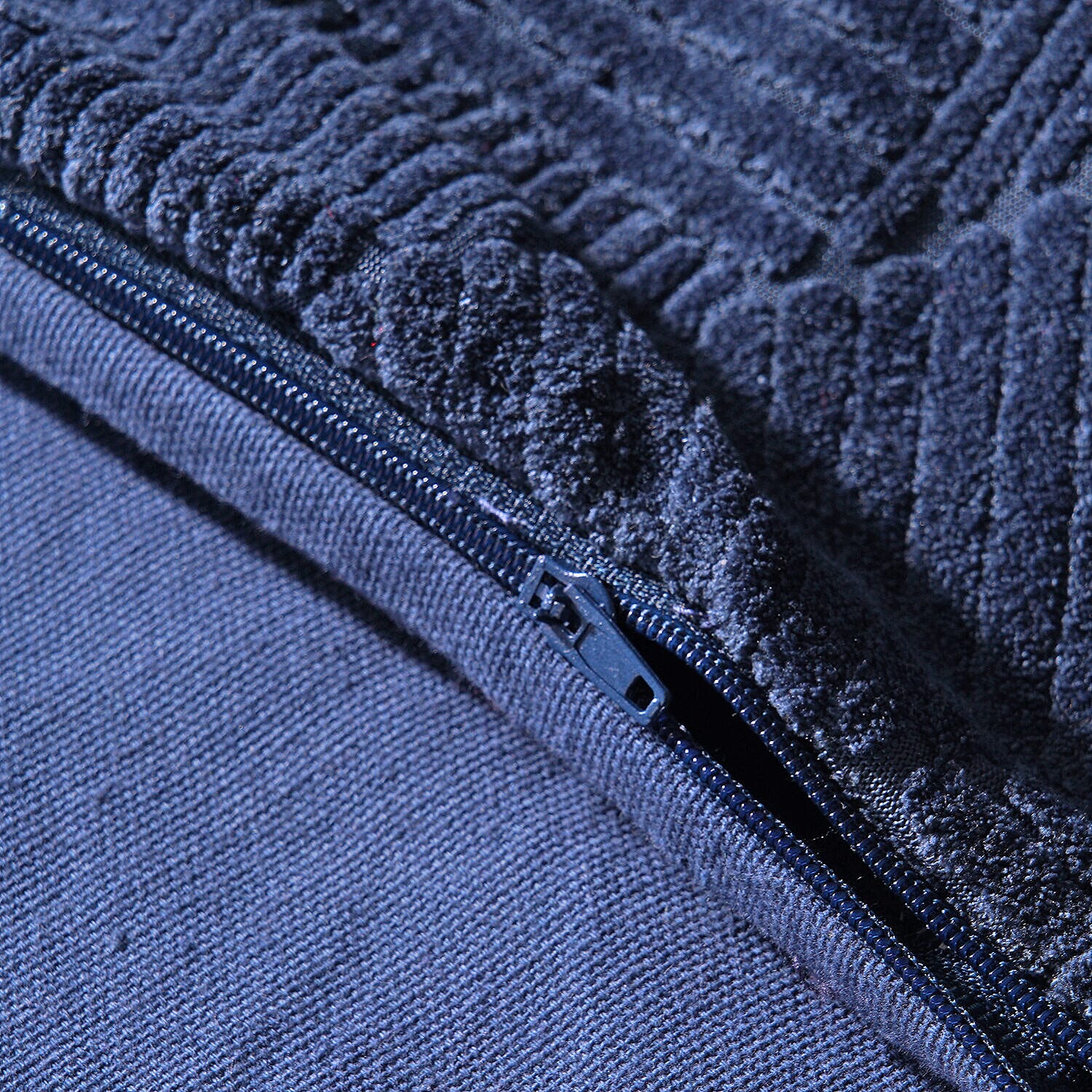 Set of 2 - Knitted Jacquard Textured Cotton Cuhsion Cover (Size 45) - Natural