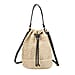 Paper Straw Handwoven Bucket Bag - Coffee