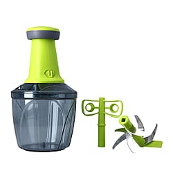 Push Chopper and blender (Size 19x13x13 cm) - Green