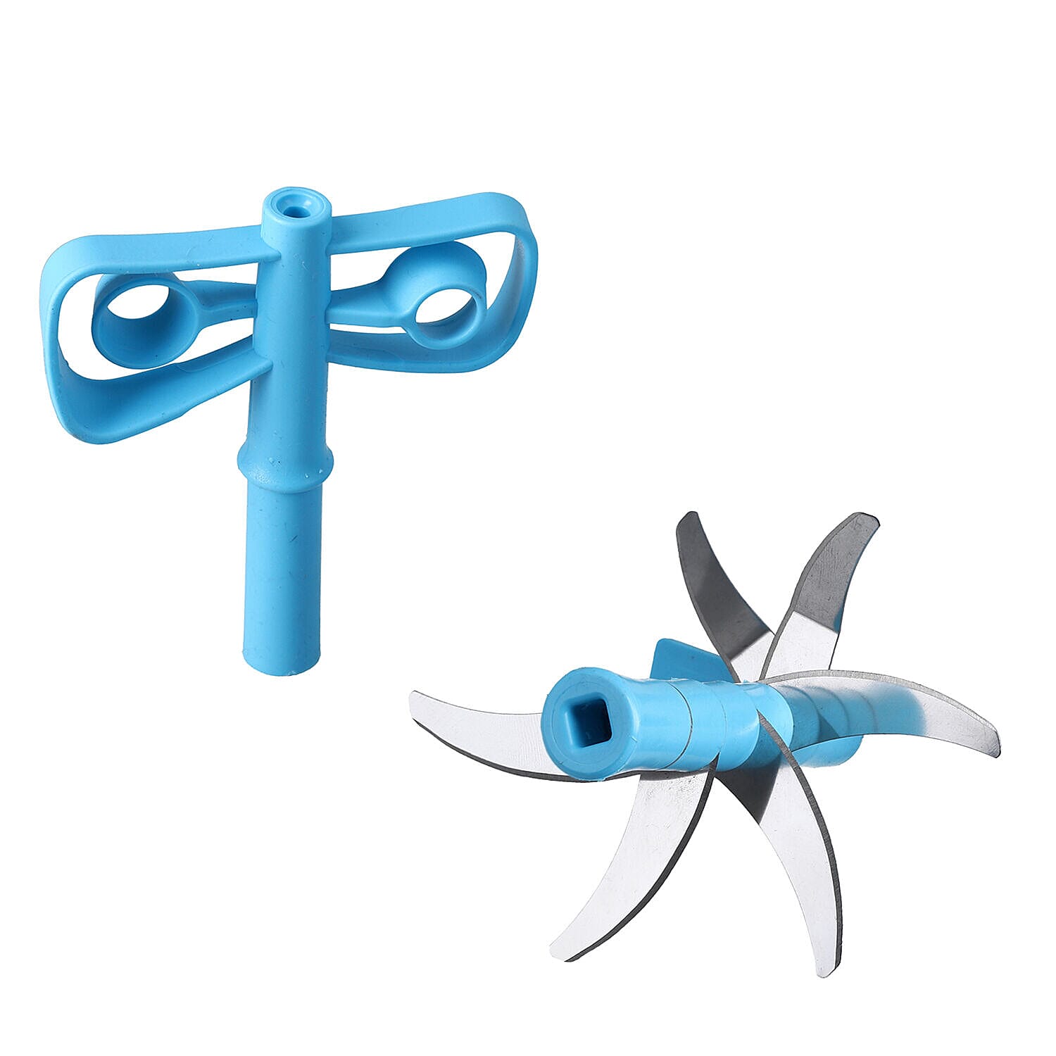 Push Chopper and blender (Size 19x13x13 cm) - Blue