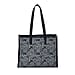 Designer Closeout- Fully Lined Jacquard Canvas Tote Bag with Zipper Closure and Handles - Olive