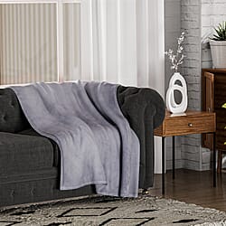 Velour Effect Warm Teddy Blanket (Size 152x127cm) - Green