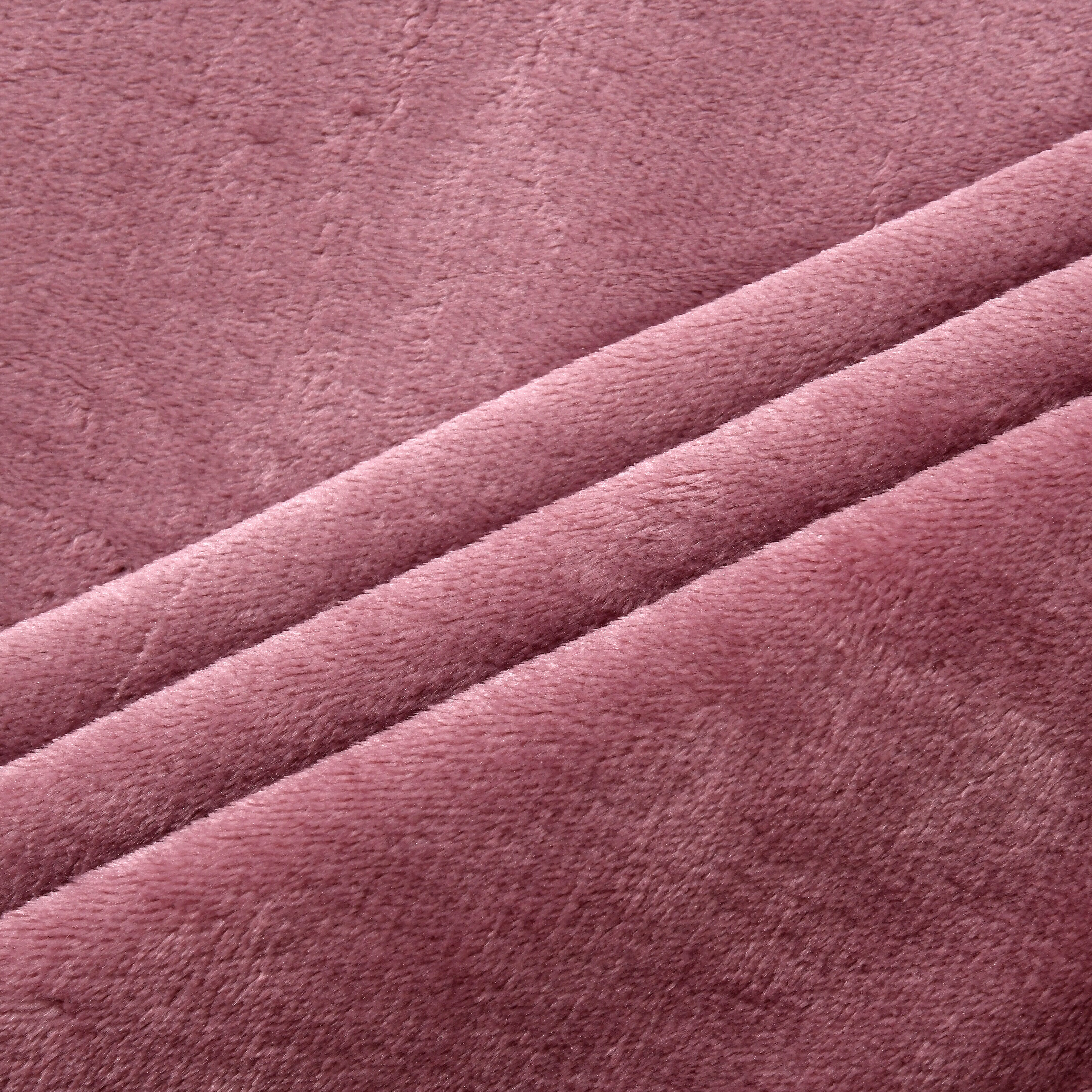Duluxe Collection - Velour Effect Warm Teddy Blanket (Size 152x127cm) - Rose