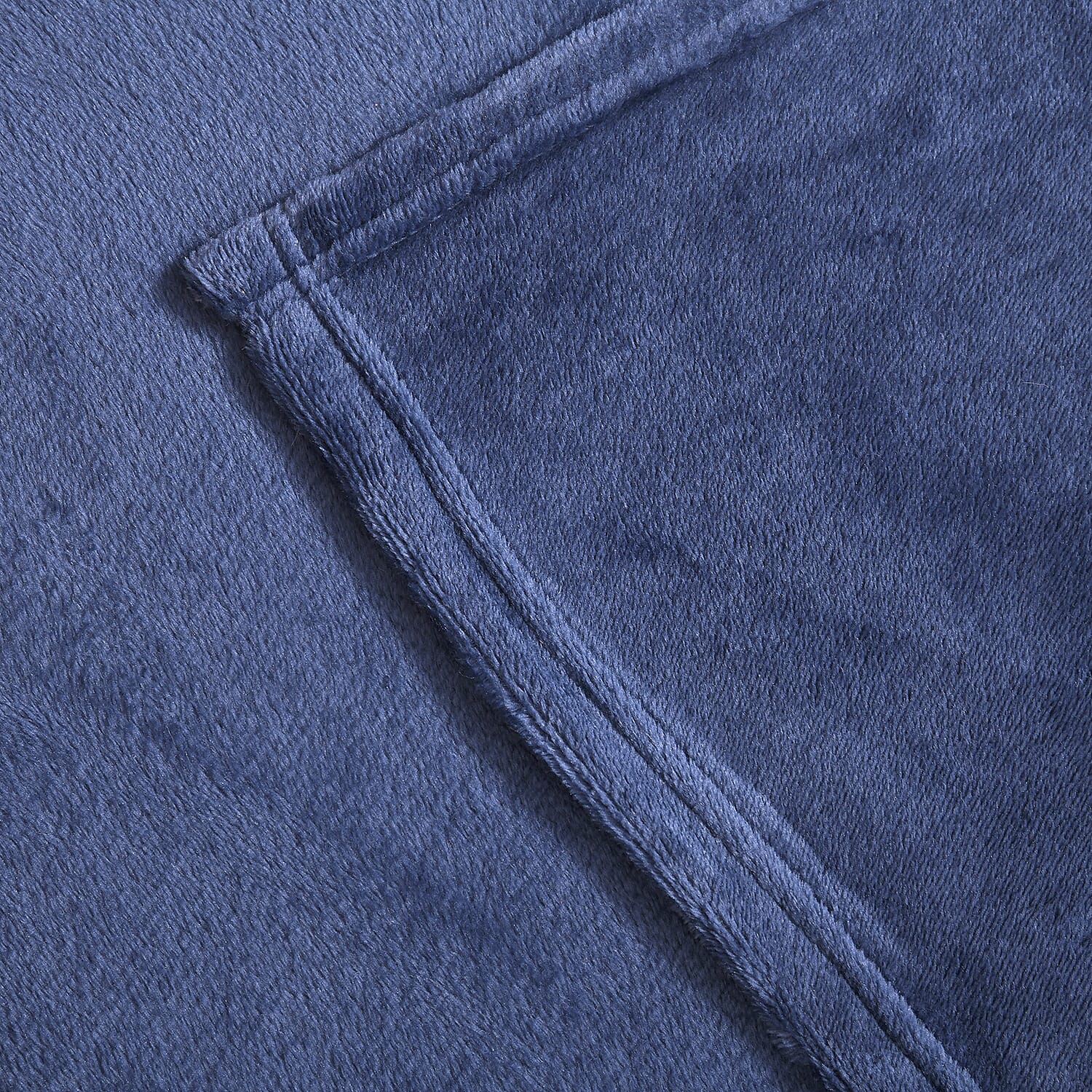 Duluxe Collection - Velour Effect Warm Teddy Blanket (Size 152x127cm) - Blue