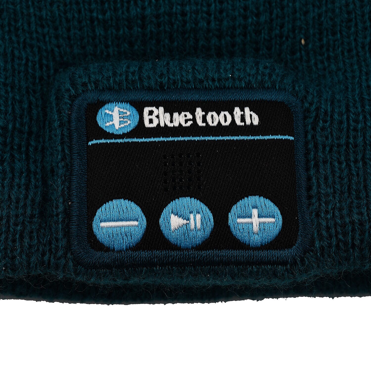 Beanie Hat with Bluetooth Headphone - Blue