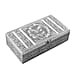 Butterfly Embossed Storage Box (Size 27x15x7 cm) - Silver