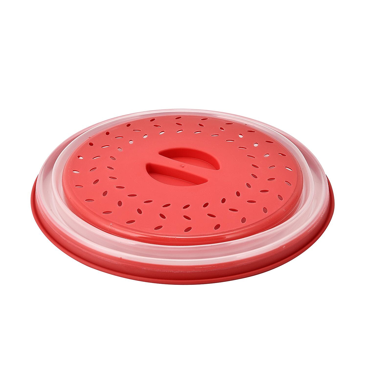 Foldable Microwave Pot, Fruit Basket or Colander (Size 26x7 cm) - Red