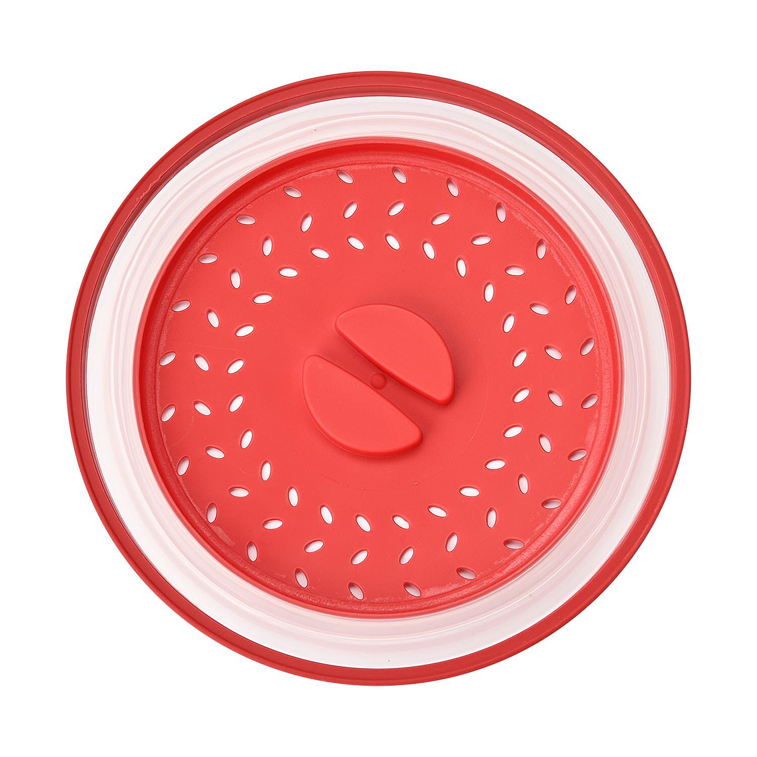 Foldable Microwave Pot, Fruit Basket or Colander (Size 26x7 cm) - Red