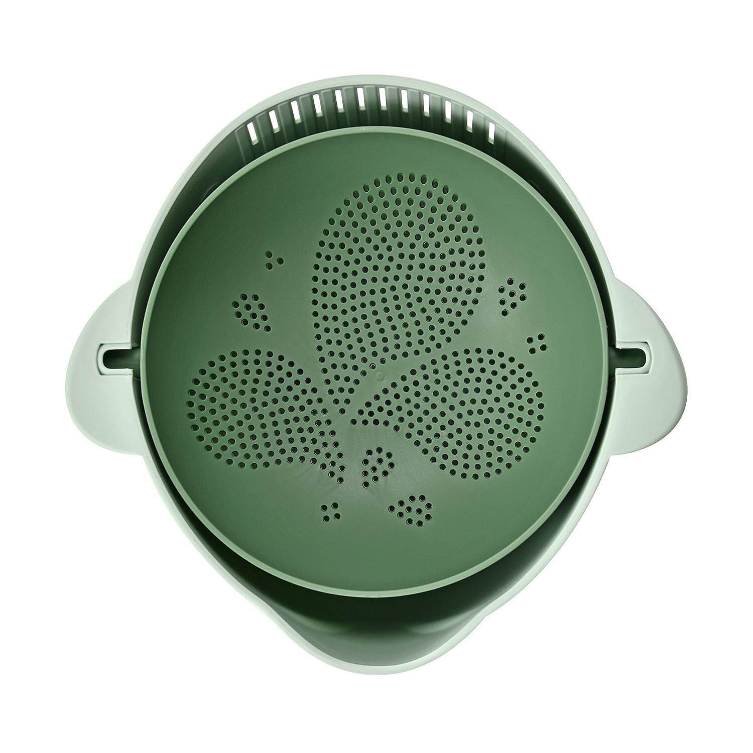 Flipping Double Layer Fruit and Vegetable Basket - Green