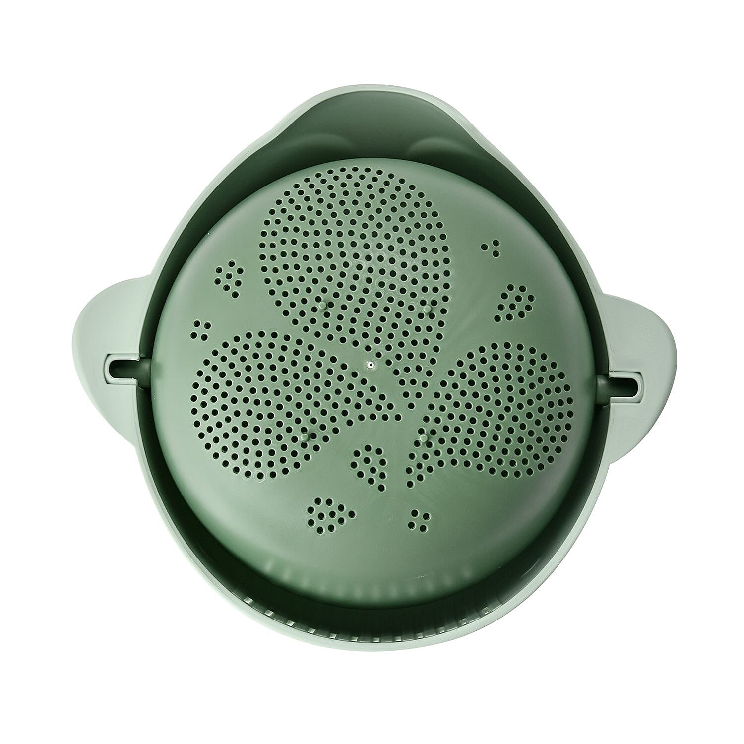 Flipping Double Layer Fruit and Vegetable Basket - Green