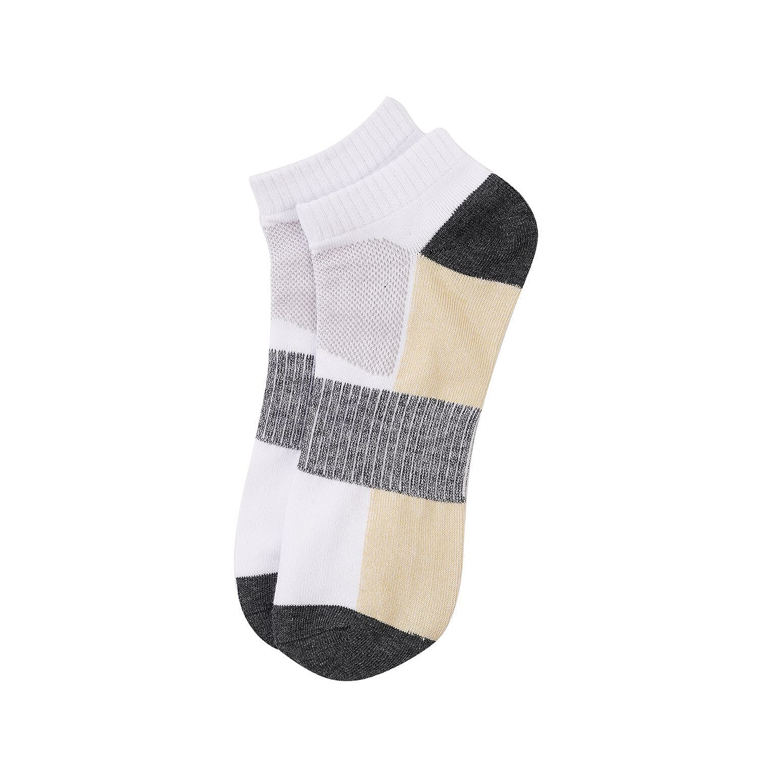 Socks - White & Light Gray