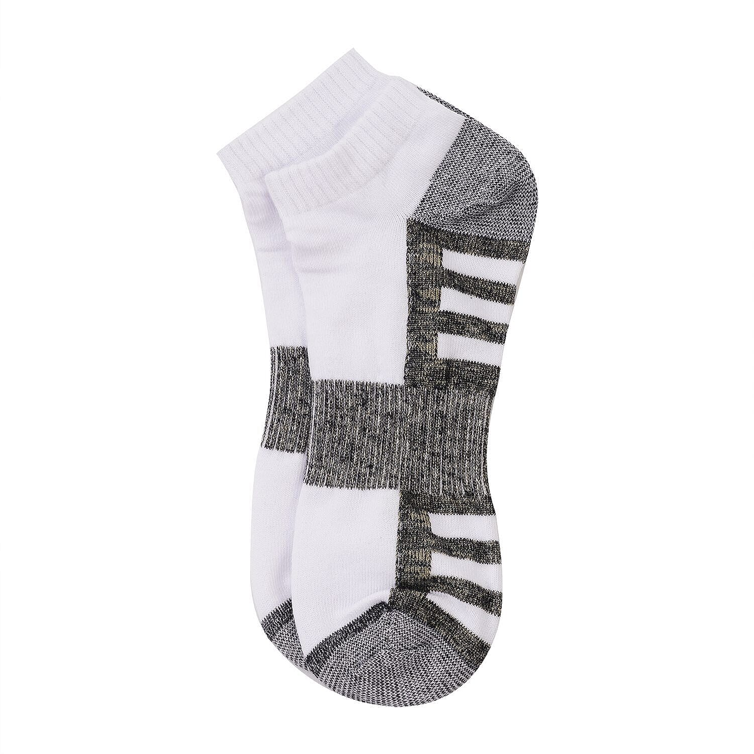 Socks - White & Light Gray