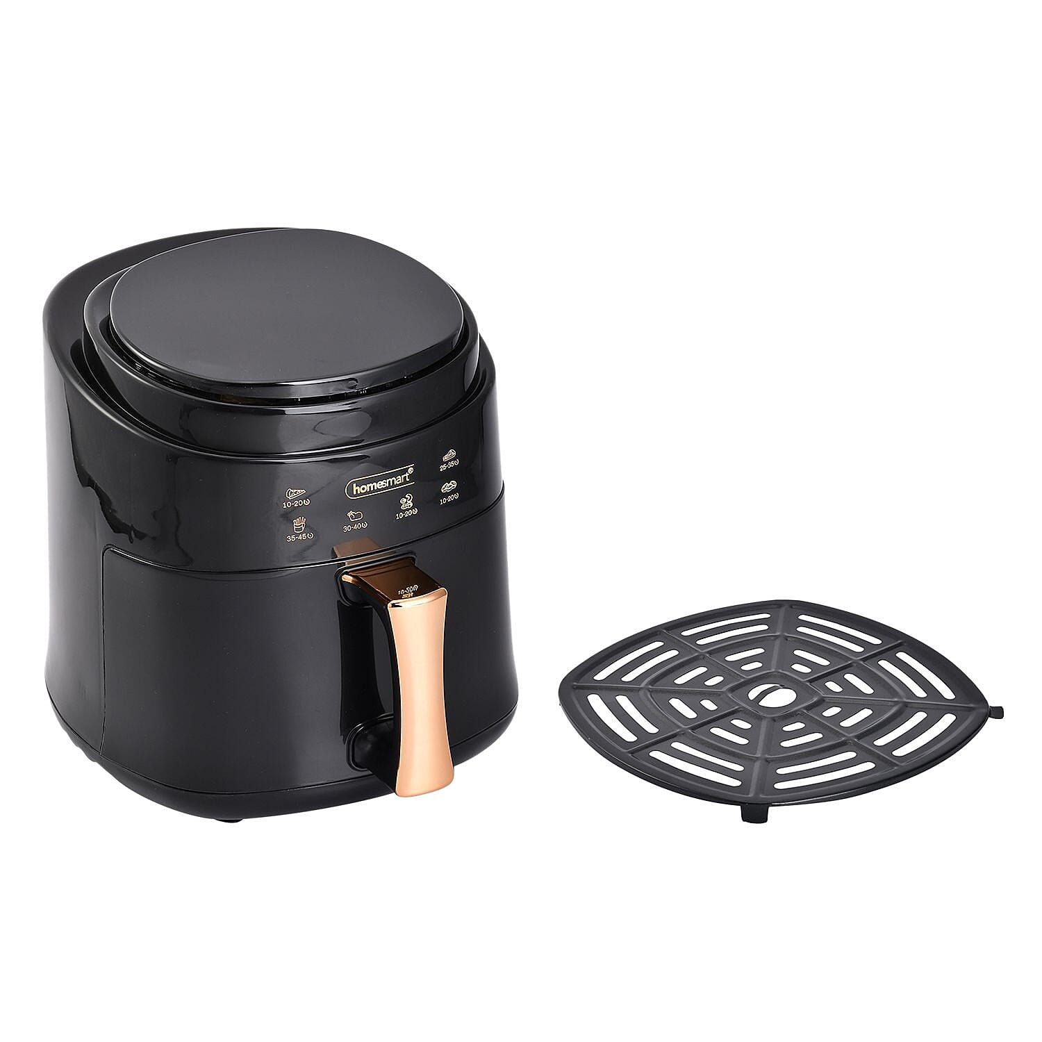 Digital Air Fryer, Air Fry, Roast, Reheat - Uses little to no oil, 8L, 10 Presets, (Size 30x26x25 cm) - Black (1400wts)