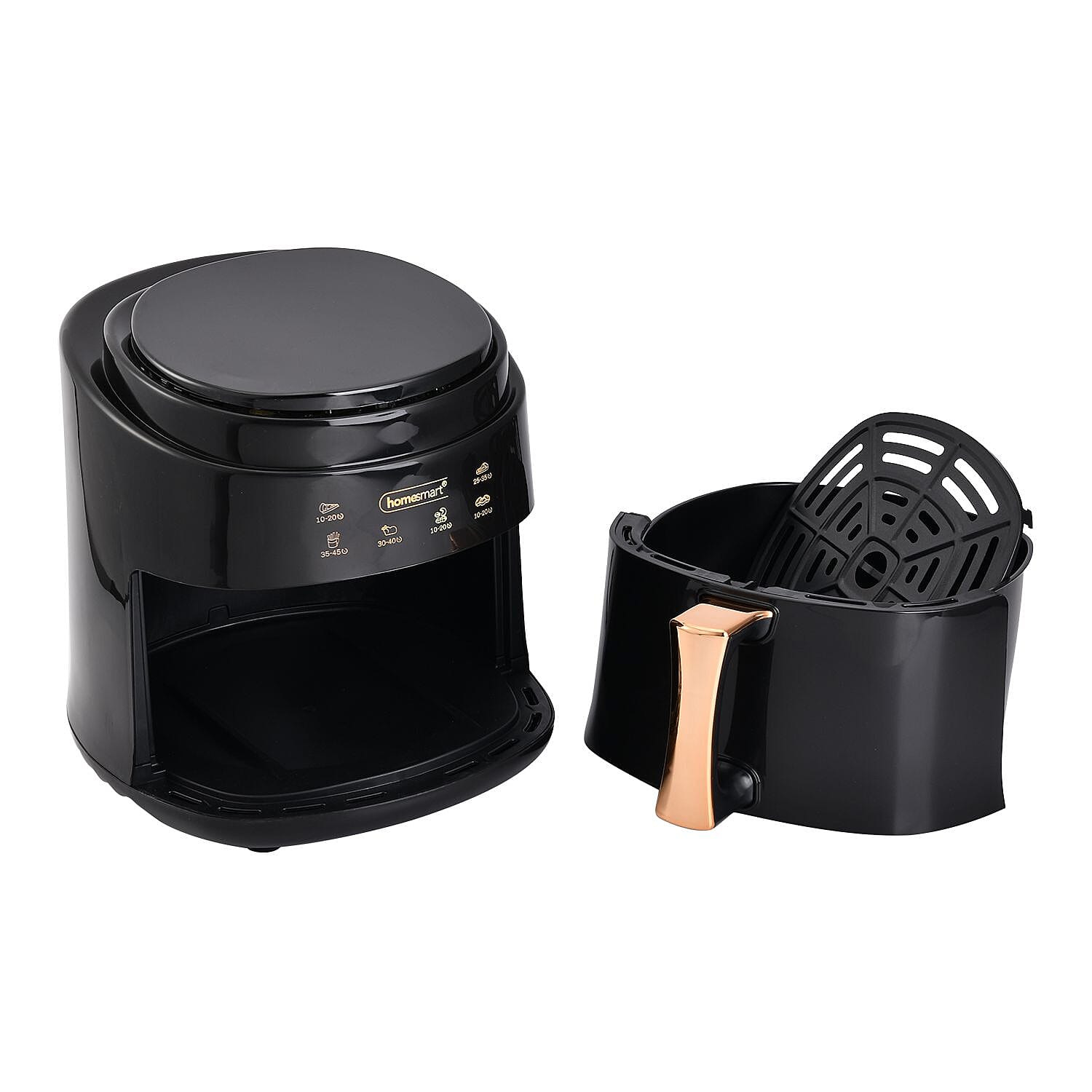 Digital Air Fryer, Air Fry, Roast, Reheat - Uses little to no oil, 8L, 10 Presets, (Size 30x26x25 cm) - Black (1400wts)