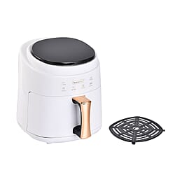 Digital Air Fryer, Air Fry, Roast, Reheat - Uses little to no oil, 8L, 10 Presets, (Size 30x26x25 cm) - Black (1400wts)