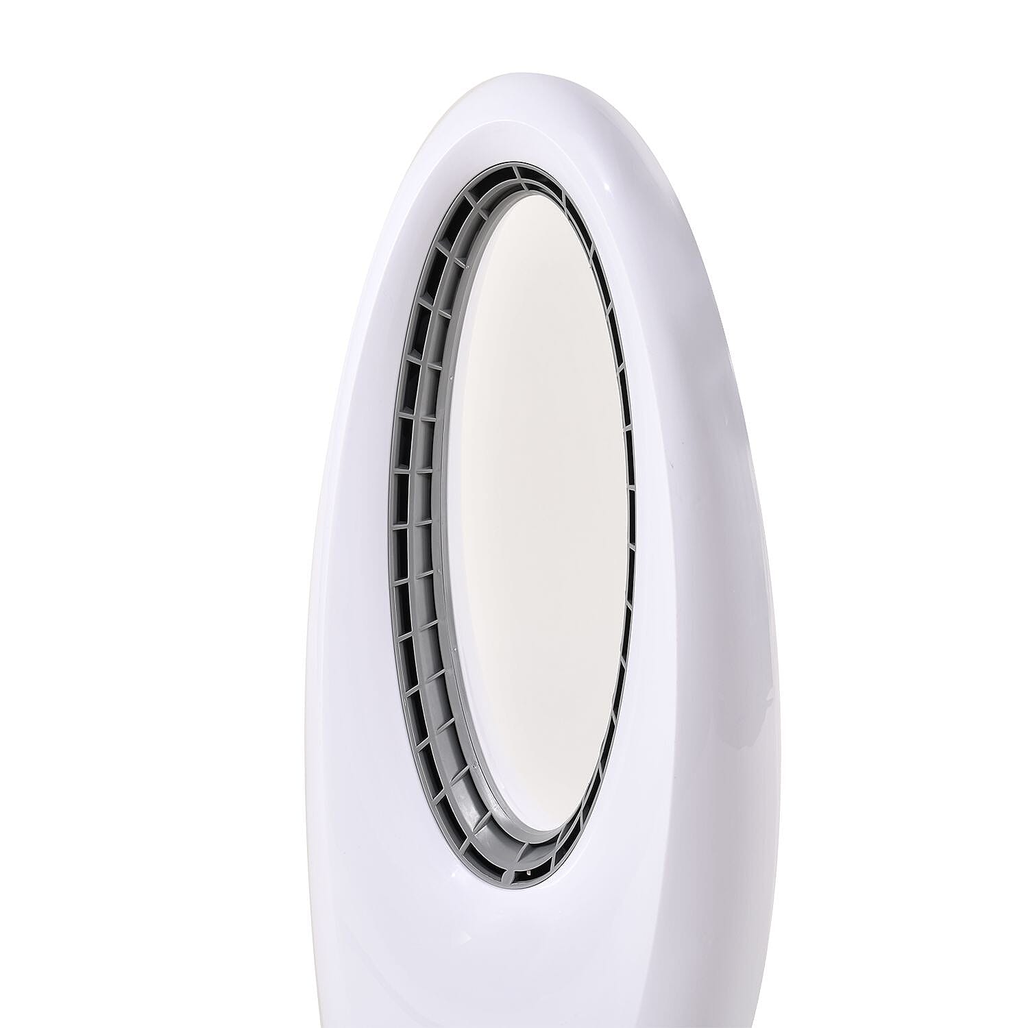 45W Bladeless Fan with 3 Wind Speeds & Oscillation (Energy Cost 1p per hour) White