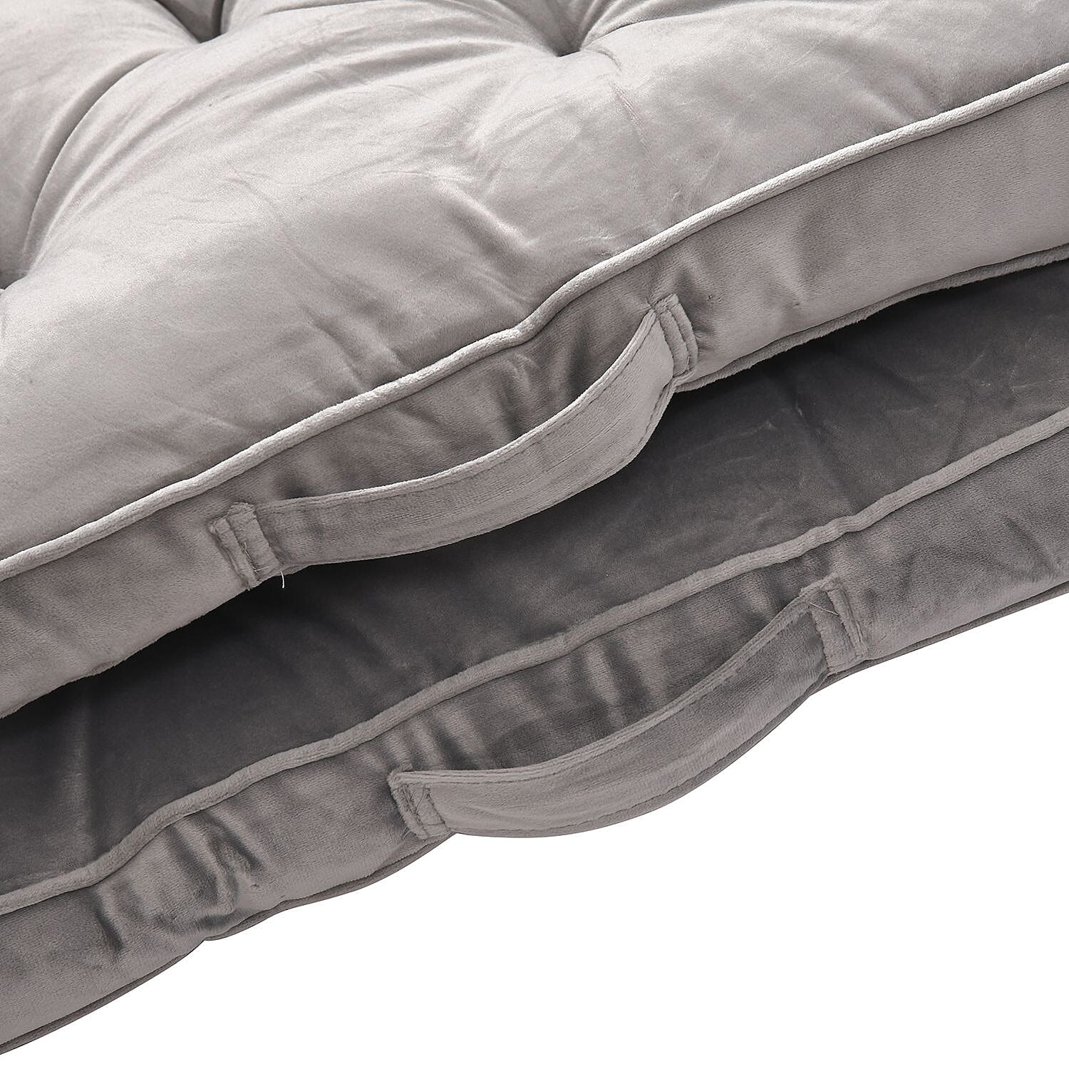 2 Back Support Armchair Booster Cushion - Grey