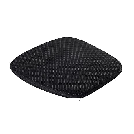 Homesmart TPE Gel Seat Cushion with Cover (Size 44x43x3 cm) - Black