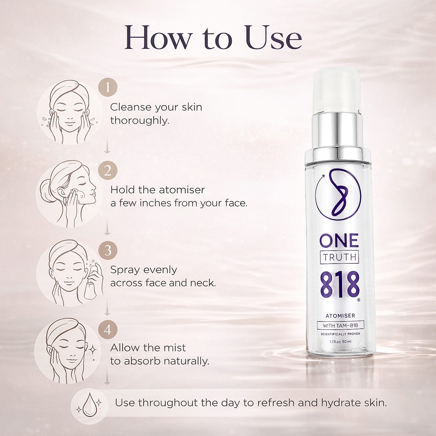 One Truth 818- Atomiser - 50ml