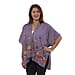 Tamsy Floral Embroidery Kimono - Blue