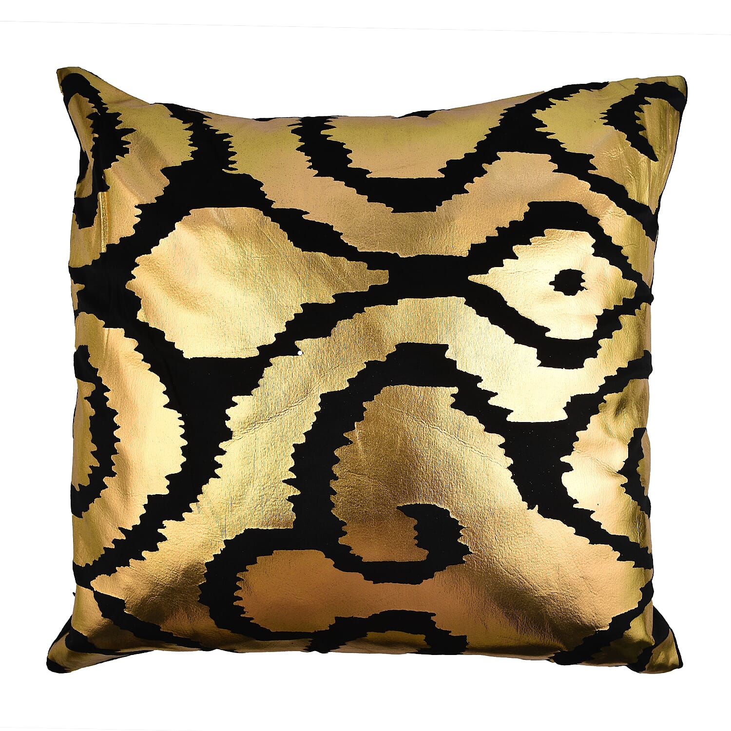 TJC Essentials Velvet Leaf Cushion Cover (Size 45x1 cm) - Blue & Blue