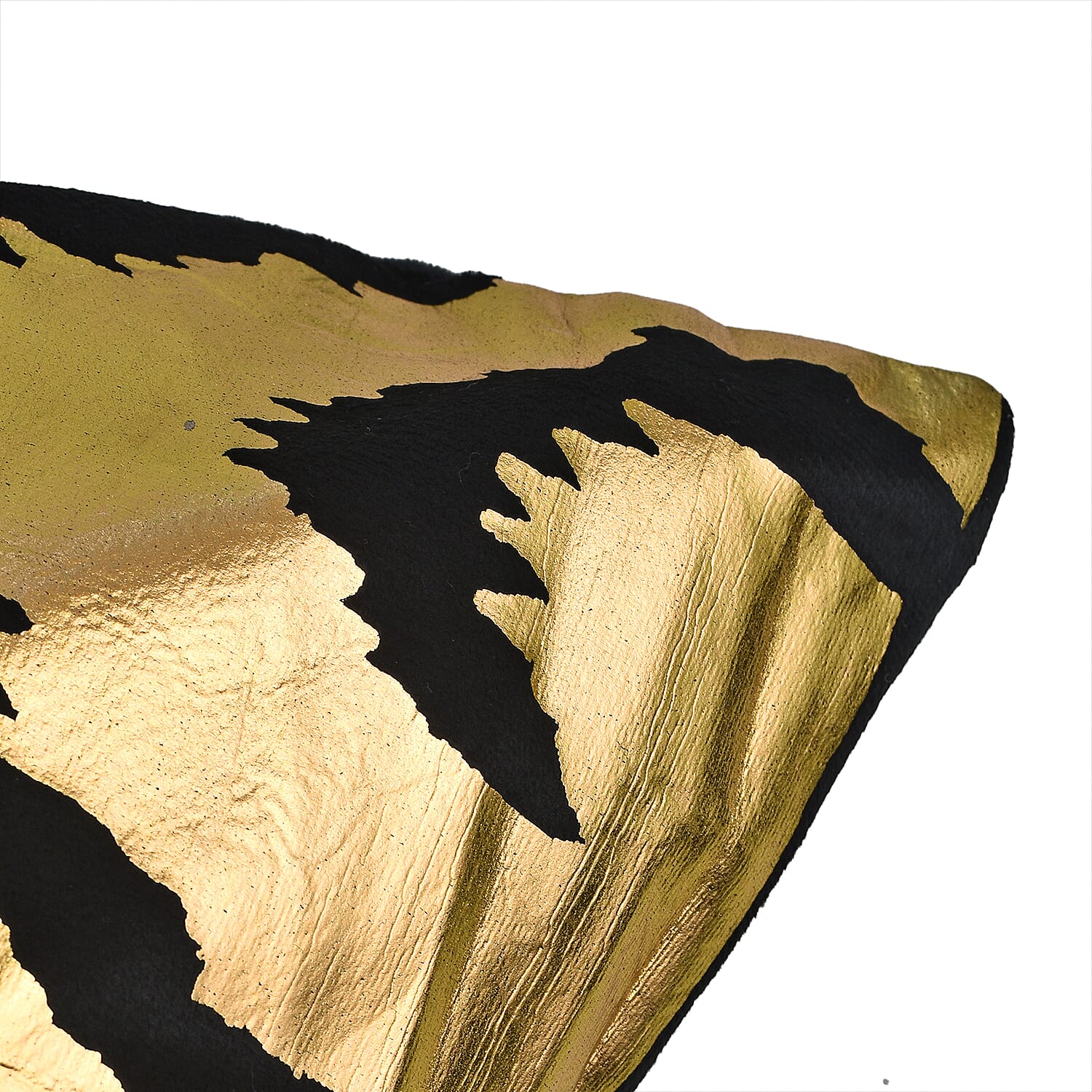 TJC Essentials Velvet Leaf Cushion Cover (Size 45x1 cm) - Blue & Blue