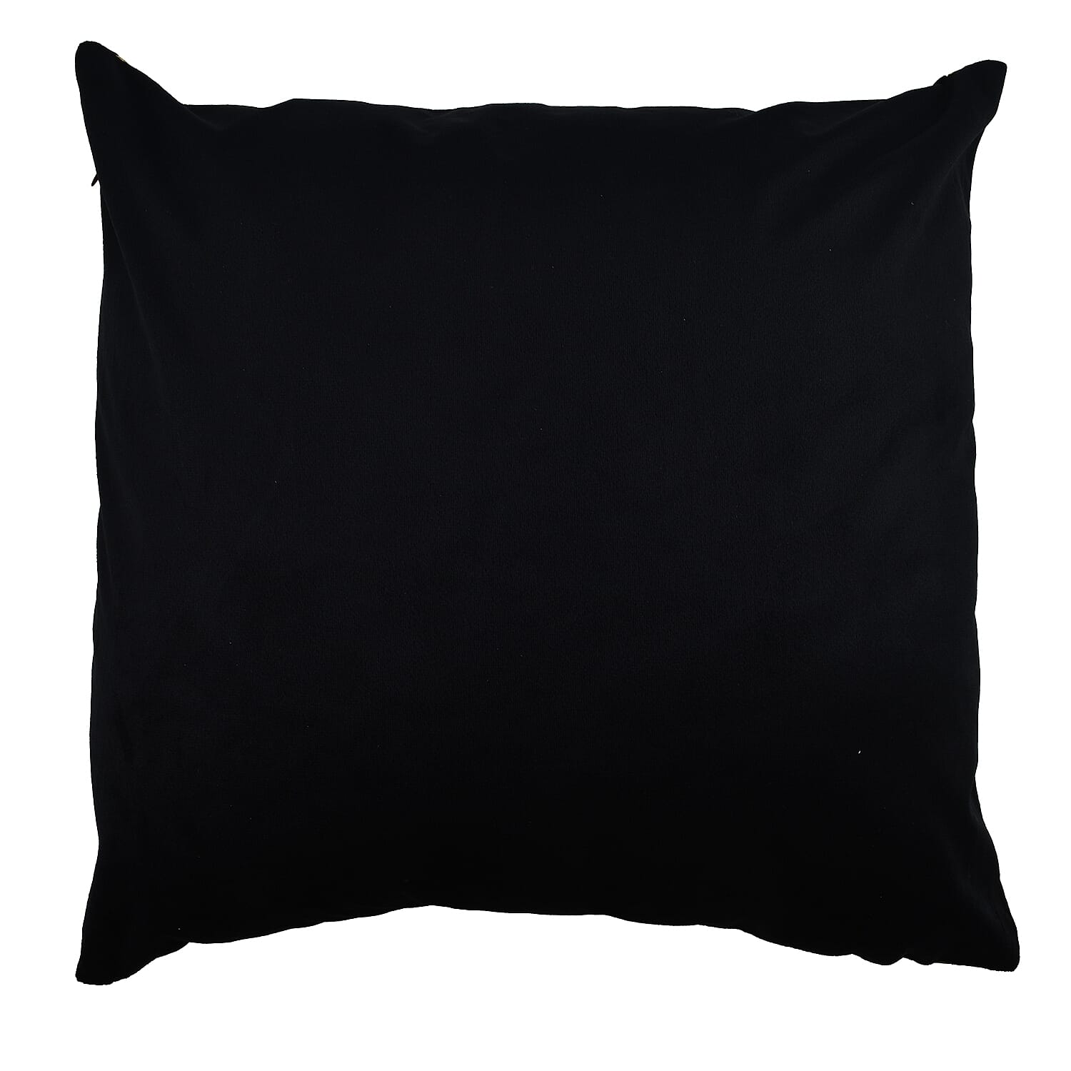 TJC Essentials Velvet Leaf Cushion Cover (Size 45x1 cm) - Blue & Blue