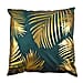 Set of 2 - Dutch Velvet Leaves Pattern Cushion Cover