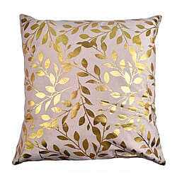 Set of 2 - Dutch Velvet Small Leaves Pattern Cushion Cover
