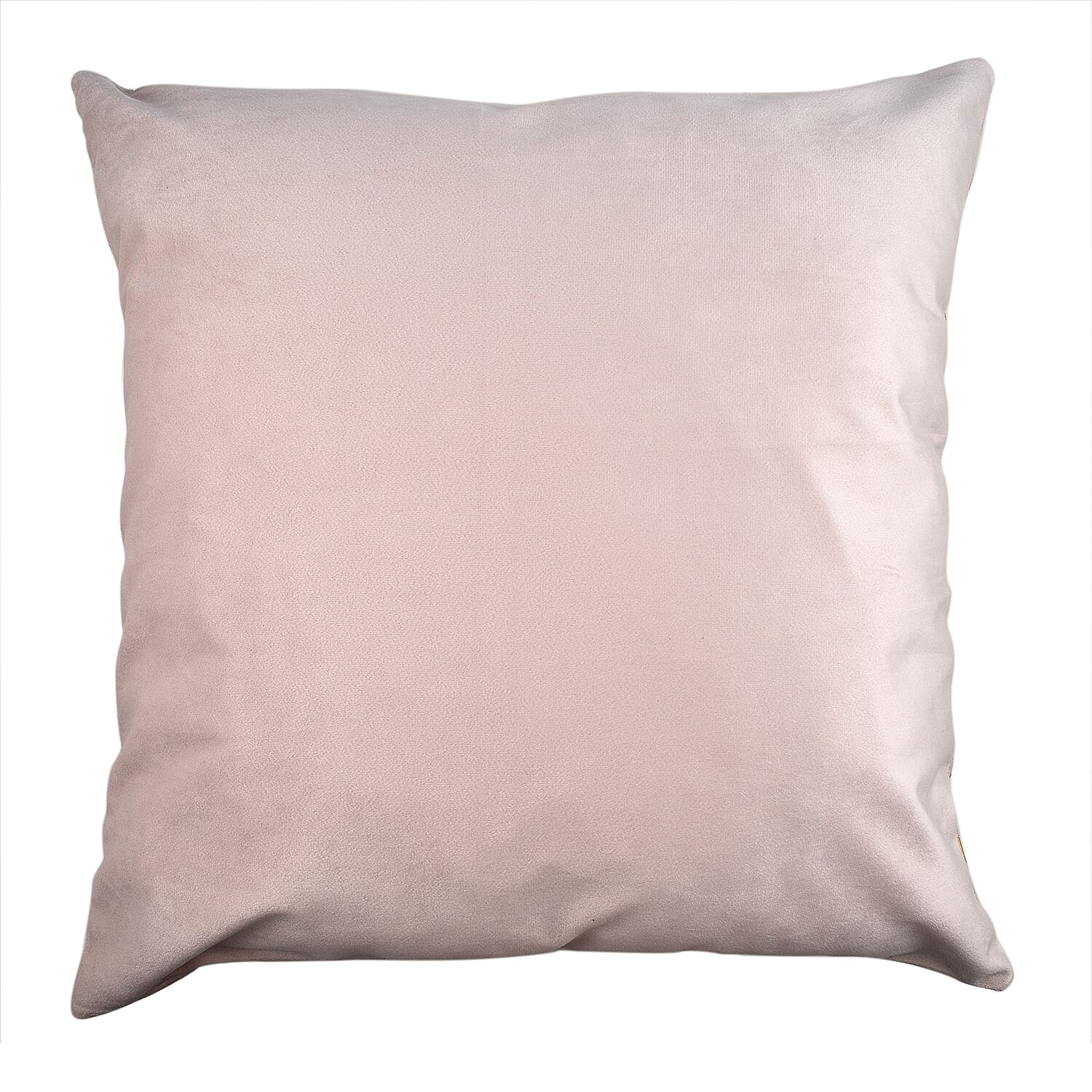 Set of 2 - Dutch Velvet Small Leaves Pattern Cushion Cover (Size 45 cm)  - Pink and Gold