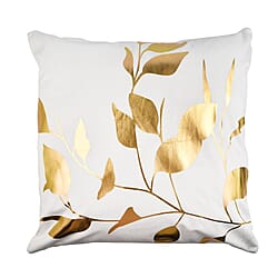 Set of 2 - Dutch Velvet Small Leaves Pattern Cushion Cover