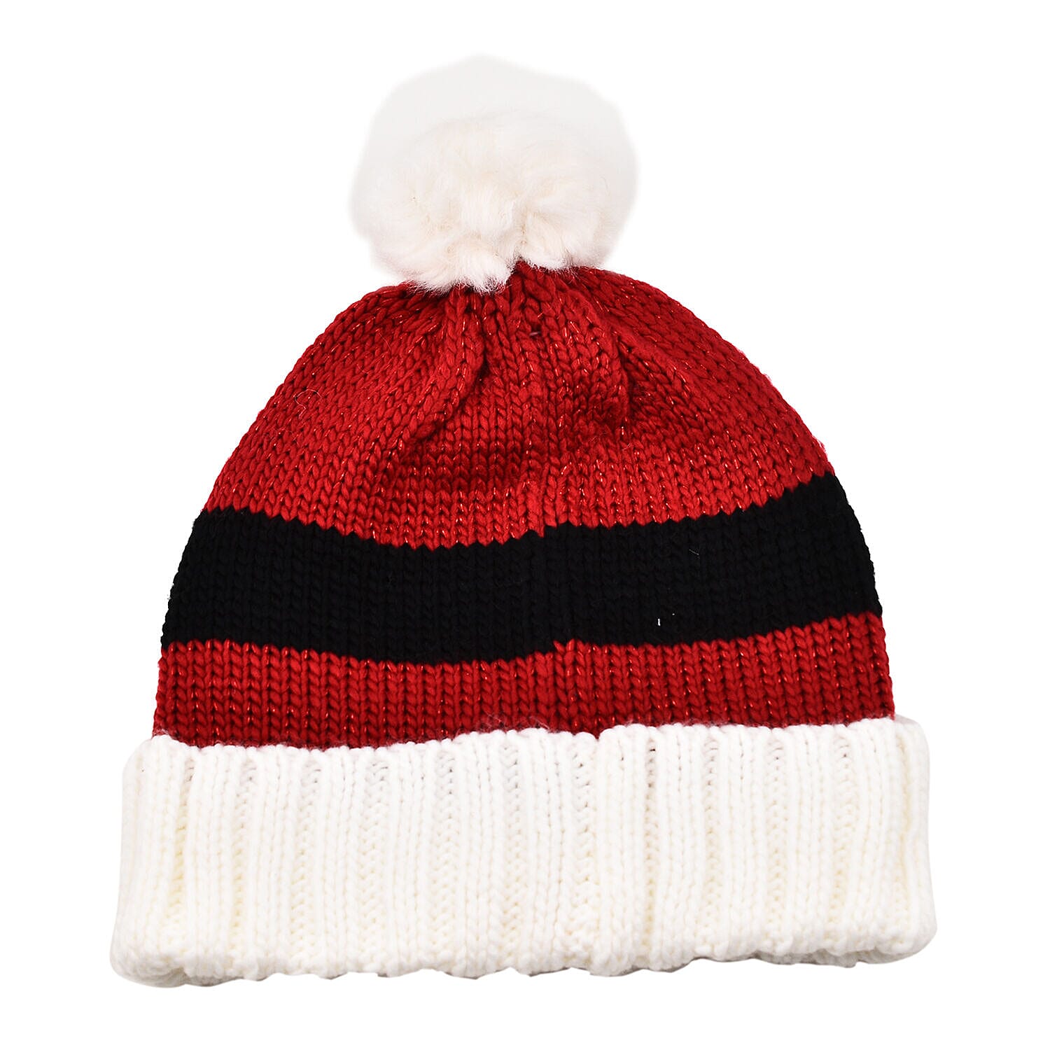 Thomas Calvi Acrylic Santa Style Winter Hat - Red