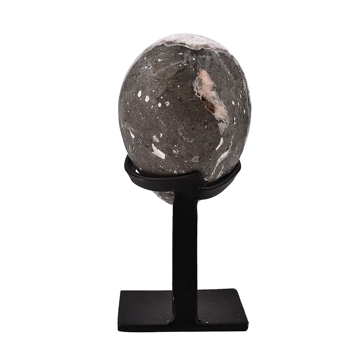 Gem Treasure - Large Premium Grade Amethyst Geode Cluster Piece on Iron Base  - 3500 Ct