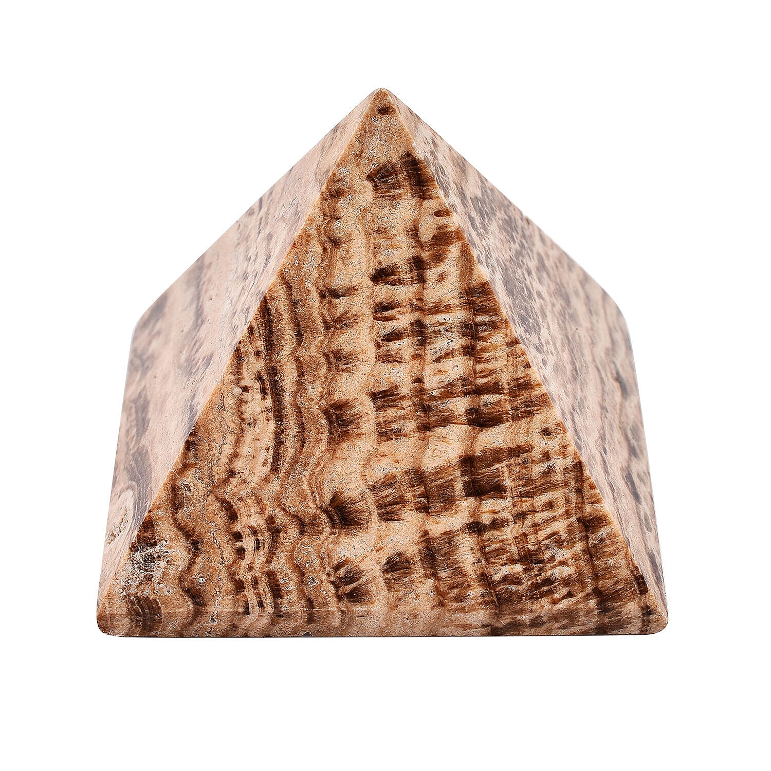 Gem Treasure From Peru- Natural Aragonite Pyramid 550 Ct