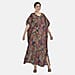 TAMSY - Viscose Print Kaftan (Size 138x74 cm) - Purple