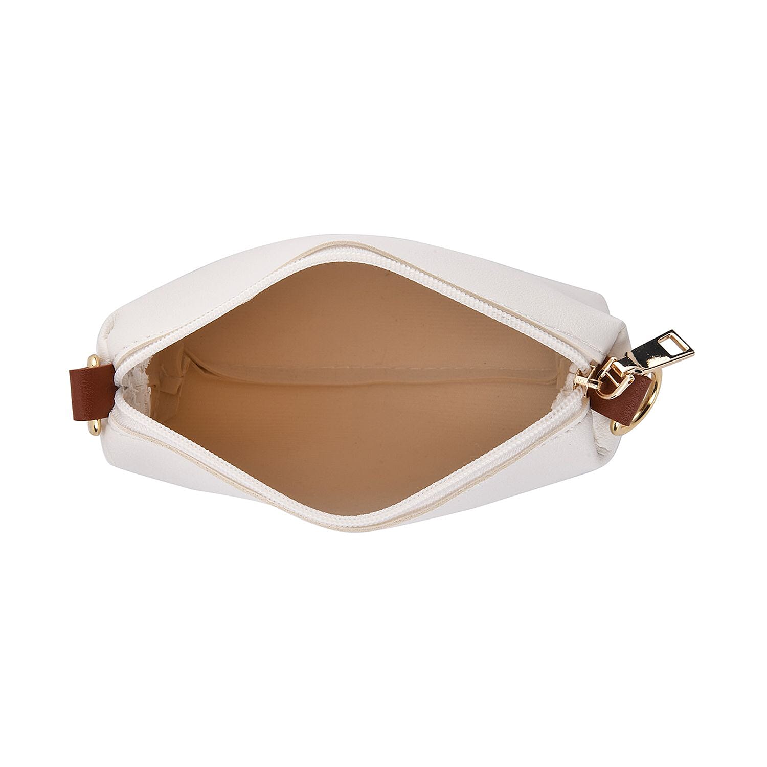 Set of 4 - Tote Bag, Crossbody Bag, Clutch Bag & Wallet - White