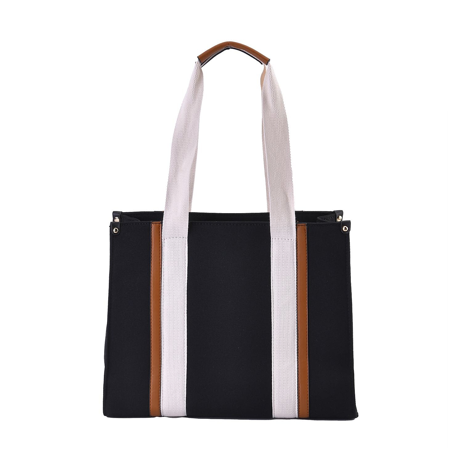 Designer Inspired- Canvas Tote Bag - Black