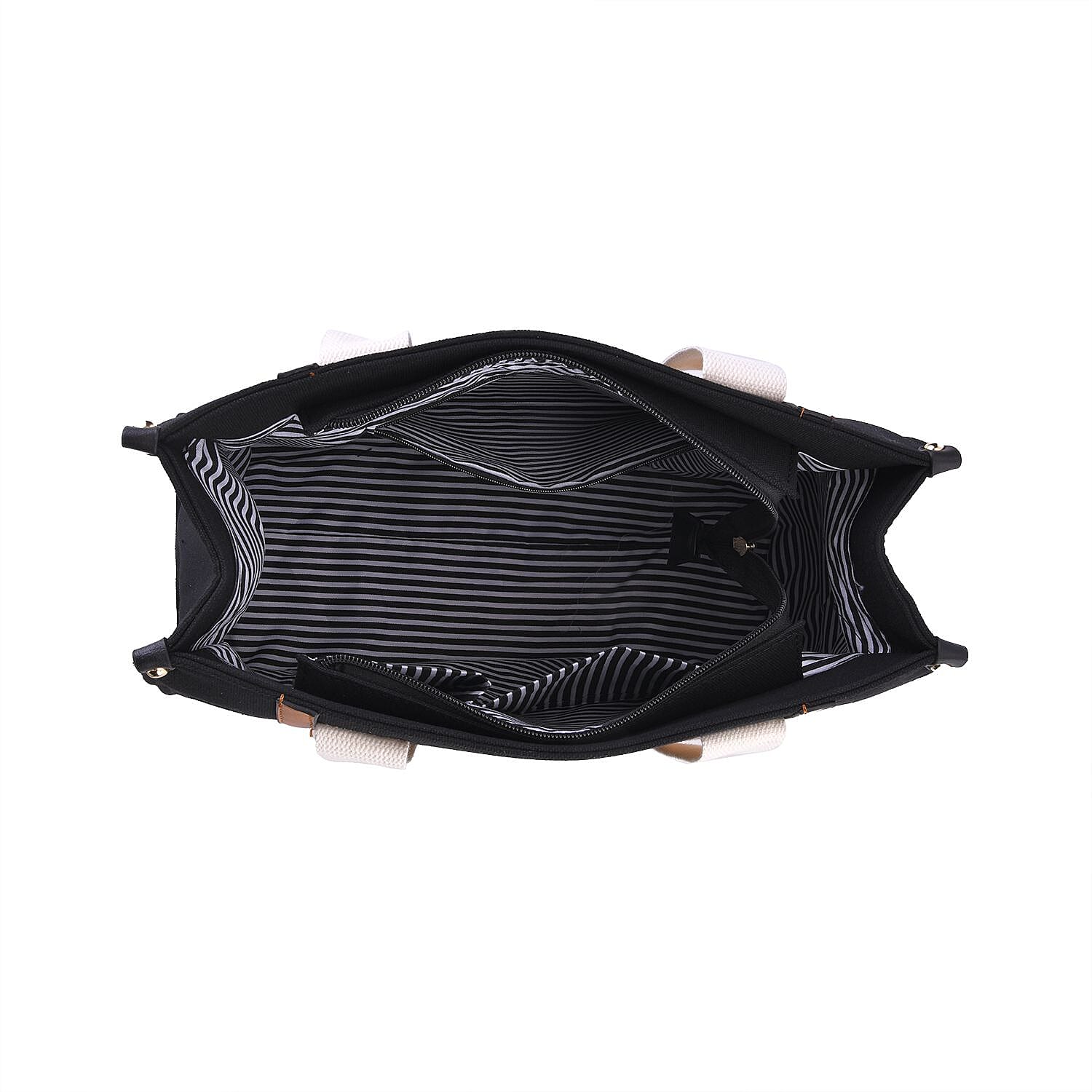 Designer Inspired- Canvas Tote Bag - Black