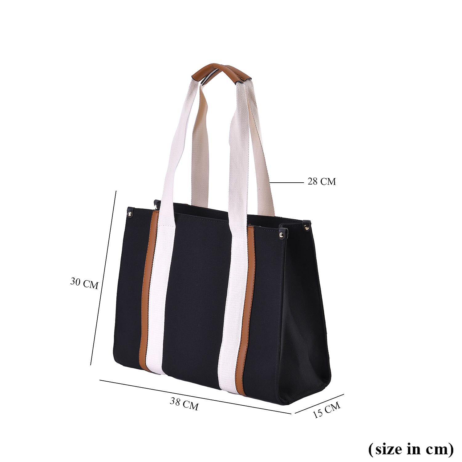 Designer Inspired- Canvas Tote Bag - Black
