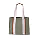 Designer Inspired- Canvas Tote Bag With Zipped Pocket - Handle Drop - Blue