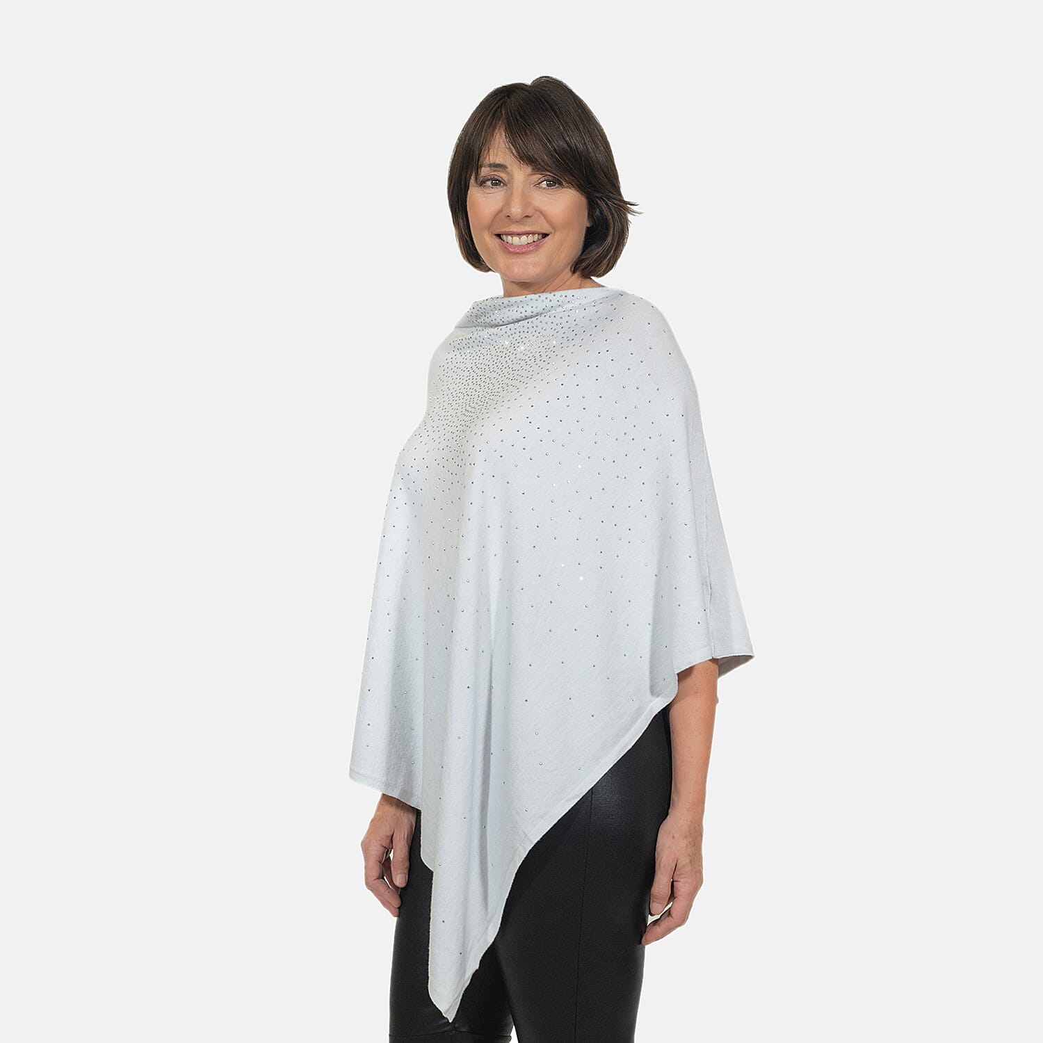 Kris Ana Stud Scatter Poncho (Size 8-18) - Baby Blue Kris Ana Stud Scatter Poncho (Size 8-18) - Baby Blue