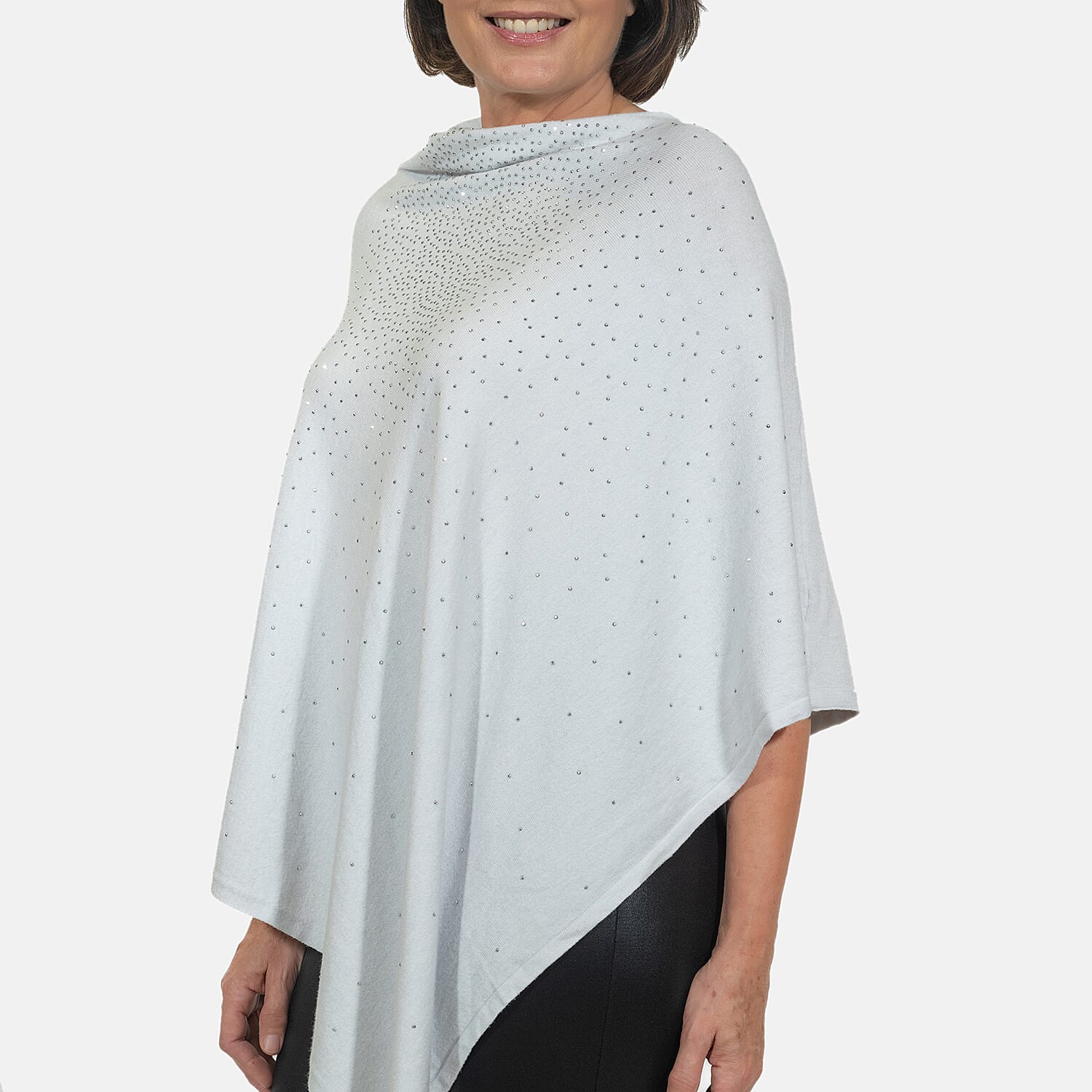 Kris Ana Stud Scatter Poncho (Size 8-18) - Baby Blue Kris Ana Stud Scatter Poncho (Size 8-18) - Baby Blue
