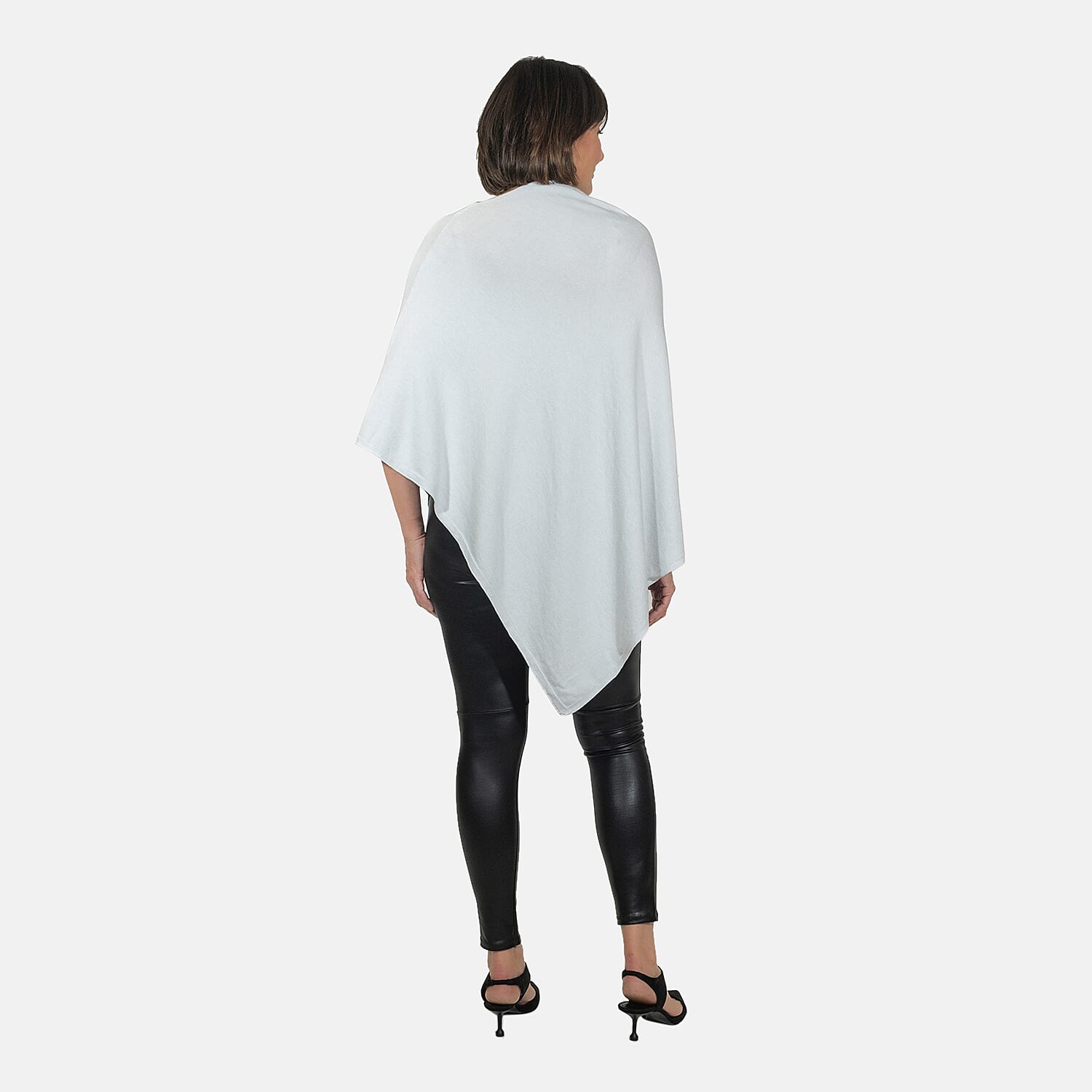 Kris Ana Stud Scatter Poncho (Size 8-18) - Light Grey