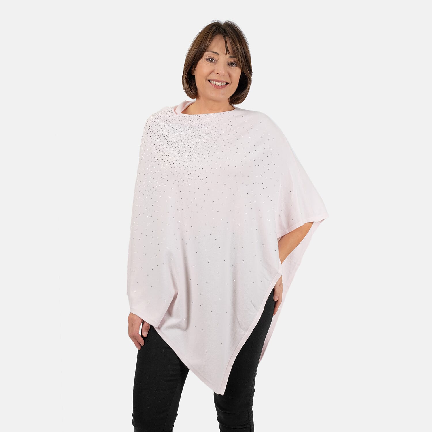 Kris Ana Stud Scatter Poncho (Size 8-18) - Pink