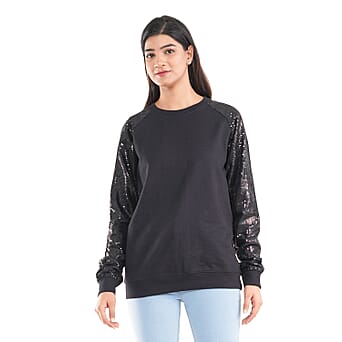 https://tjcuk.sirv.com/Products/73/0/7302839/TAMSY-100-Cotton-Sequin-Detailing-Sweatshirt-for-Women-Black_7302839.jpg?w=342&h=342
