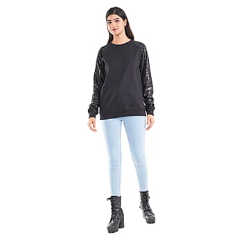 https://tjcuk.sirv.com/Products/73/0/7302839/TAMSY-100-Cotton-Sequin-Detailing-Sweatshirt-for-Women-Black_7302839_2.jpg?w=342&h=342