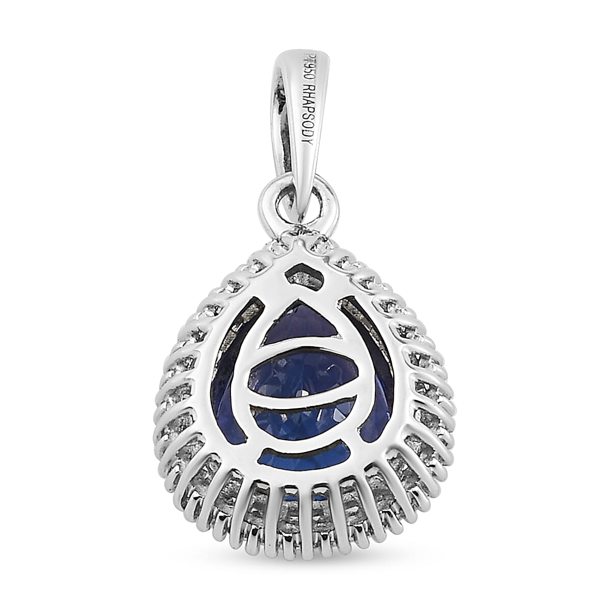 RHAPSODY 950 Platinum AAAA Tanzanite and Diamond (VS-E-F) Pendant 3.00 Ct.