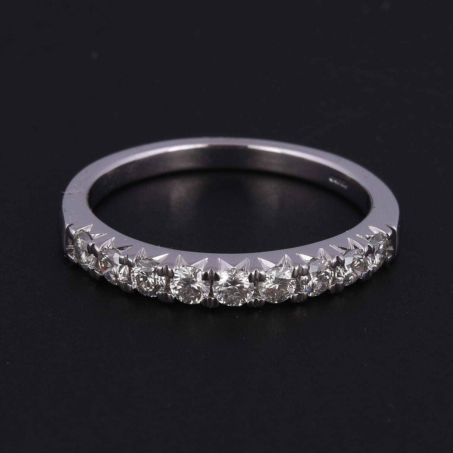 NY Close Out 10K White Gold Diamond (I1-I3-G-H) Ring 0.50 Ct.