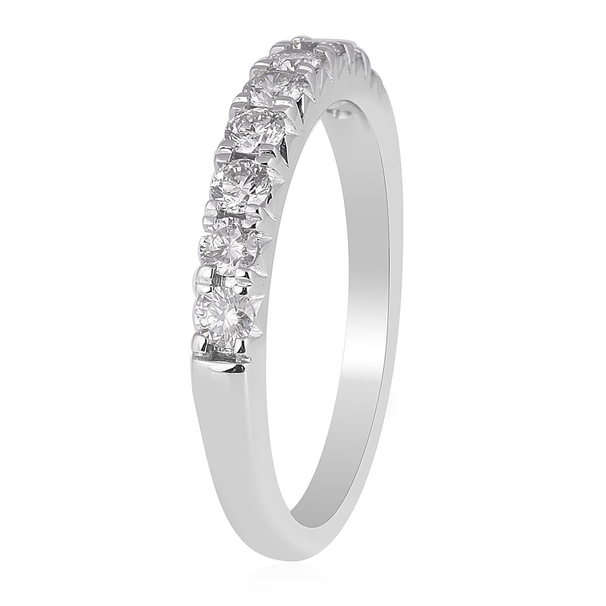 NY Close Out 10K White Gold Diamond (I1-I3-G-H) Ring 0.50 Ct.