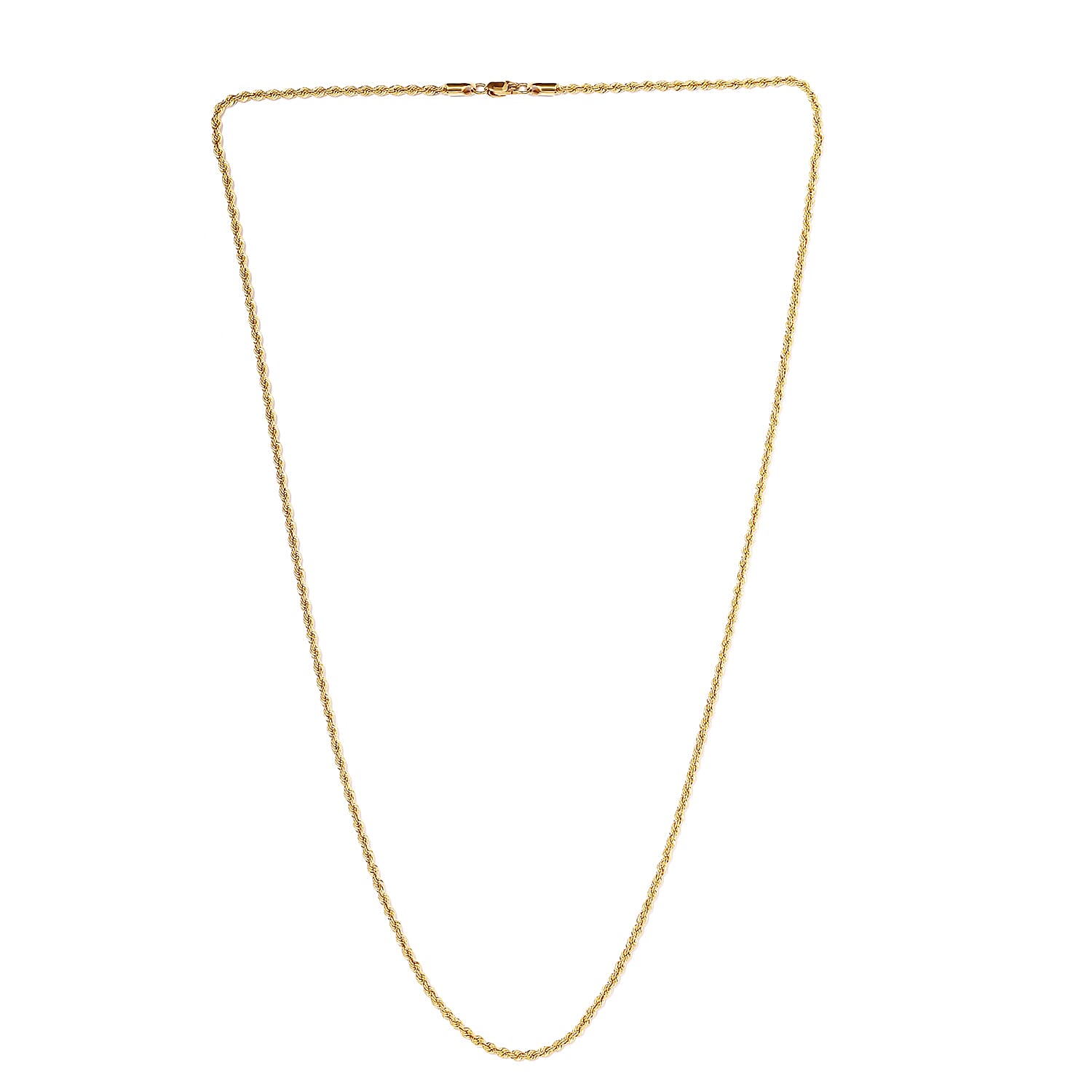 Close Out 22K (92% Pure) Yellow Gold Rope Necklace (Size - 22) with Lobster Clasp, Gold Wt. 5.00 Gms
